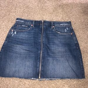 Blank NYC denim zip front skirt